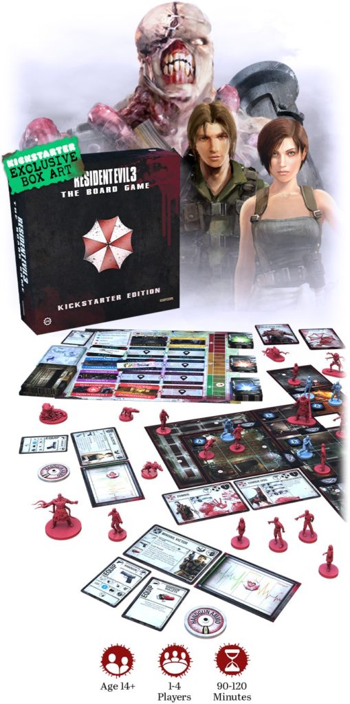 resident evil 3 the Board Game kickstarter meniac news 1