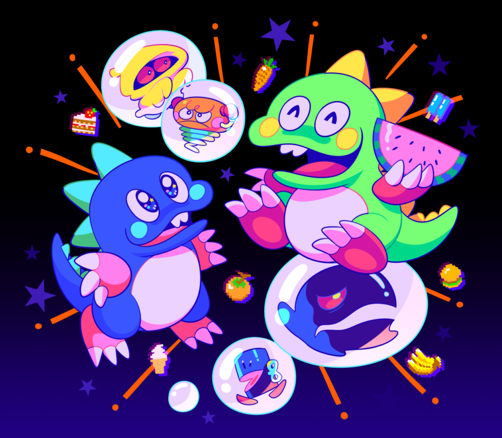 bubble bobble art