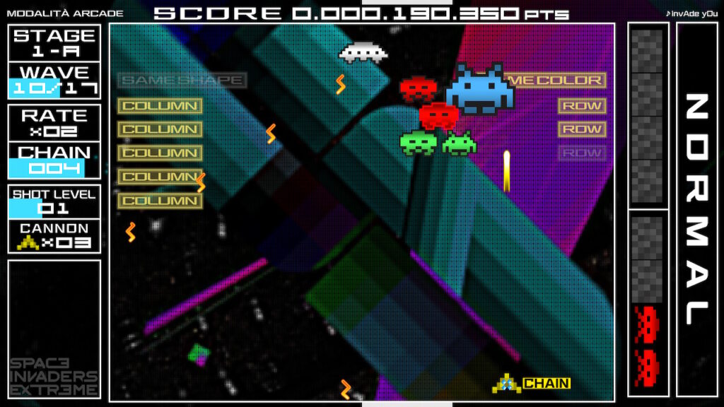 space invaders Forever meniac recensione 4