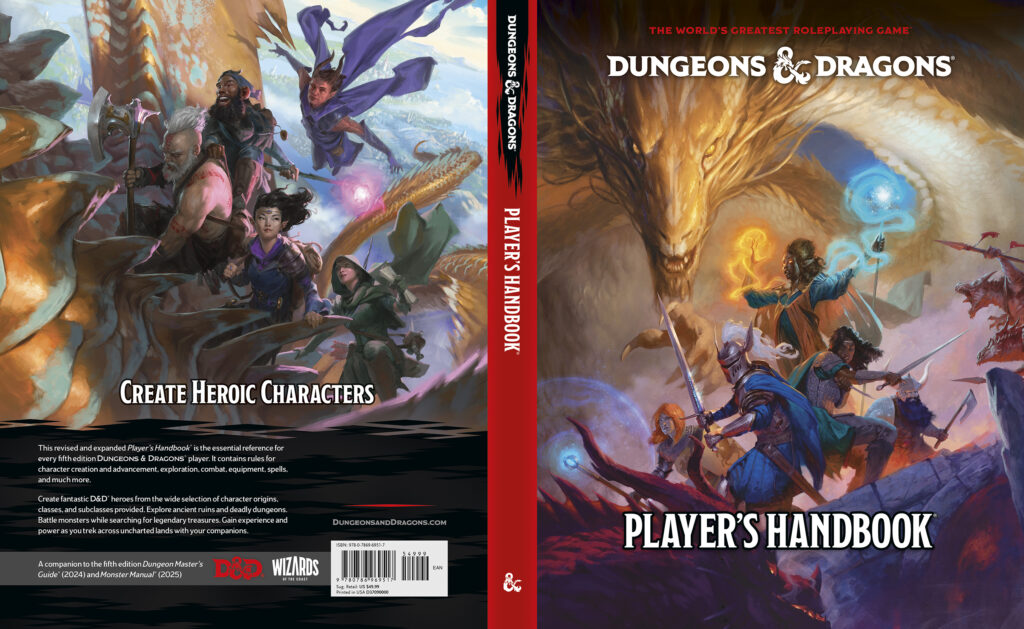 DandD - meniac news - Player's Handbook Traditional Cover_Full Cover